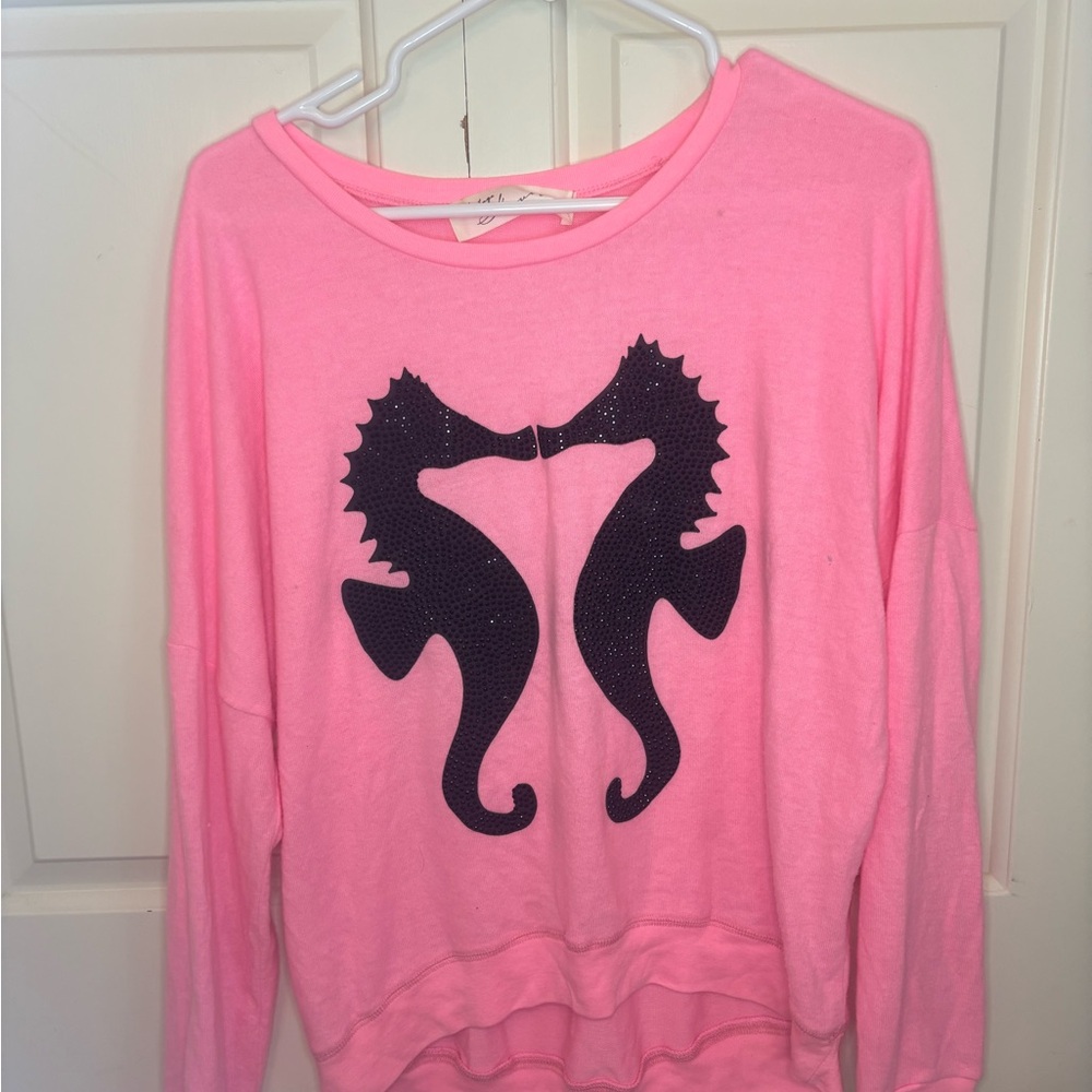 Vintage Havana Pink Seahorse Sweatshirt